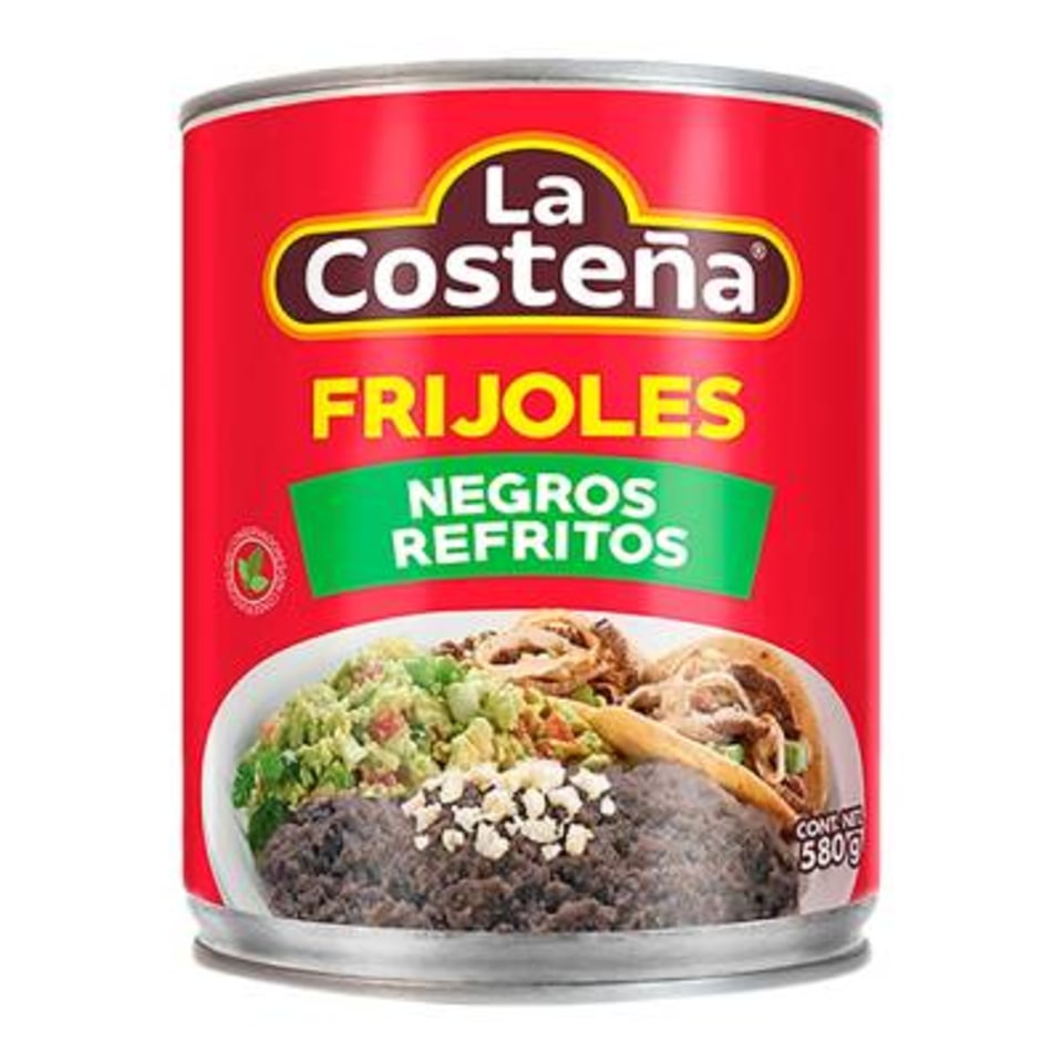 Frijoles negros La Costeña refritos en lata 820 g