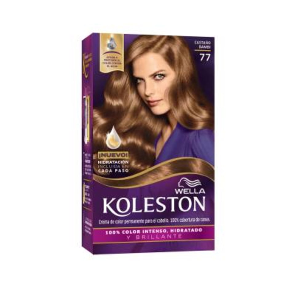 Tinte para cabello Koleston 77 castaño bambi 1 pza