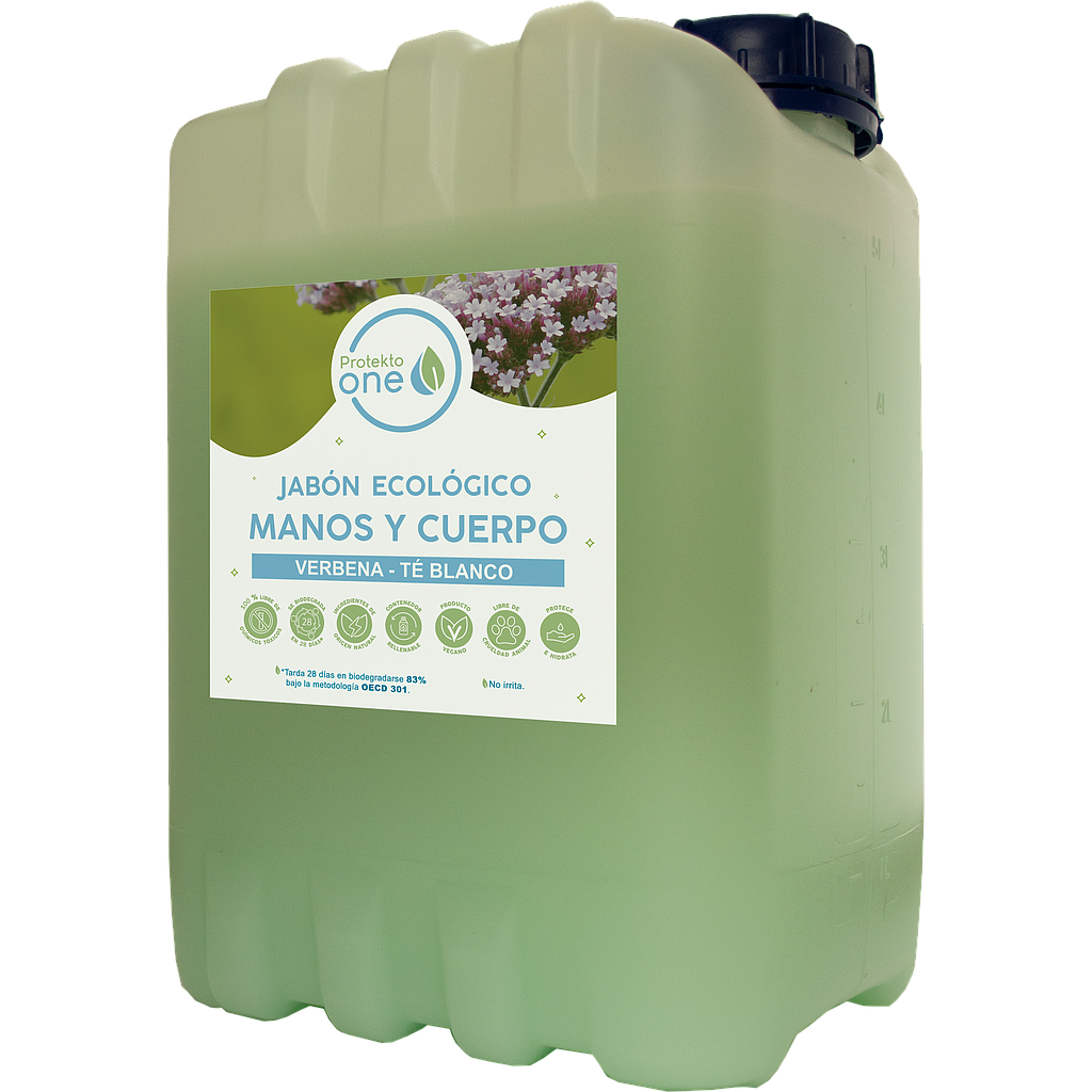 Jabón Ecológico para Manos y Cuerpo 5L/Verbena – Té Blanco