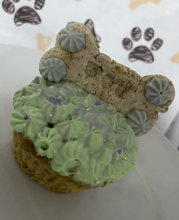 Cupcakes Healthy Dog (con Galleta) [Manzana con Plátano] 2 Pzs