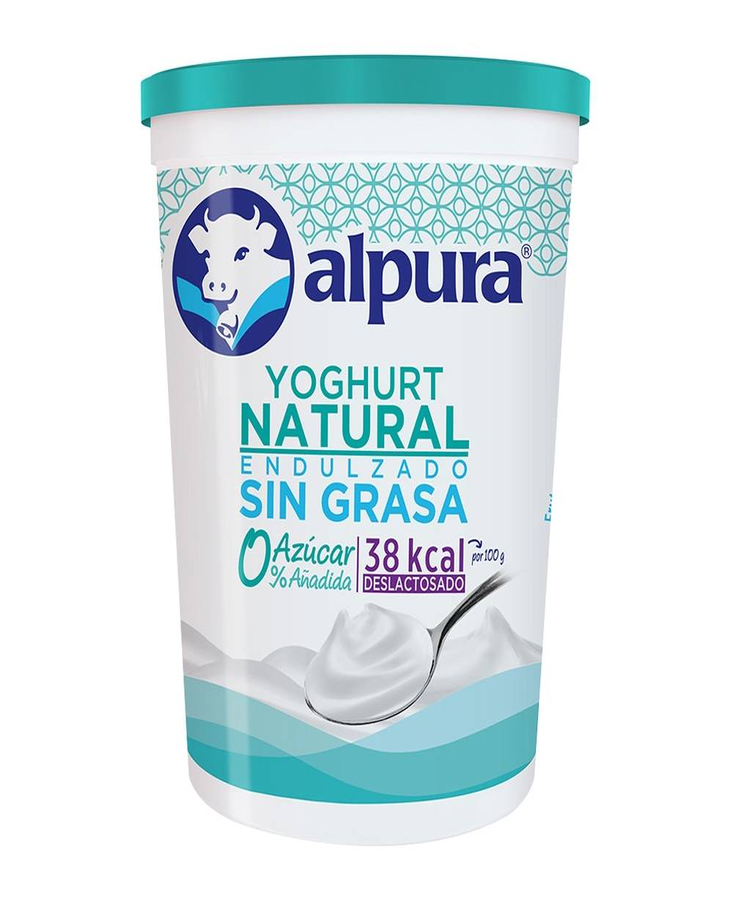 Yoghurt Alpura natural 0% azúcar añadida 900 g