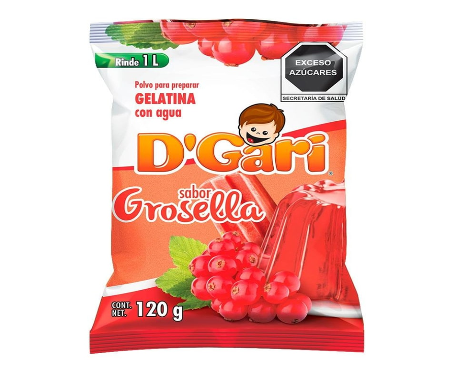Gelatina D'Gari de agua 1kg (Varios Sabores)